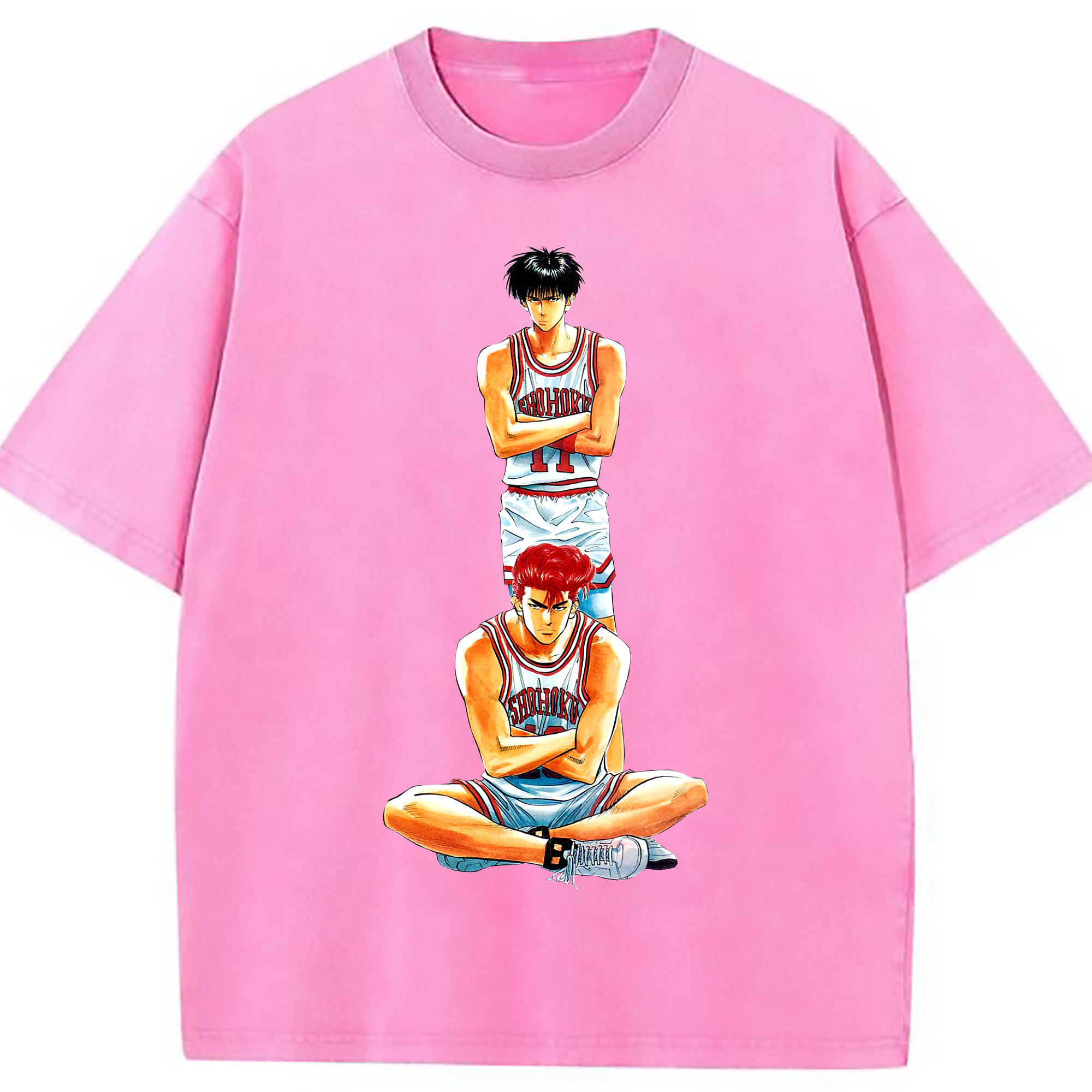 （画像用） SLAM DUNK／スラムダンク 綿100% ヴィンテージ風 半袖Tシャツ（フロントプリント）